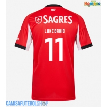 Camisa de time de futebol Benfica Dodi Lukebakio #11 Replicas 1º Equipamento 2025-26 Manga Curta